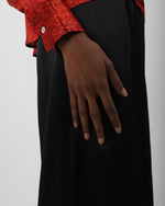 Load image into Gallery viewer, Paradisefold red silk trouser