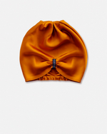 Load image into Gallery viewer, Oro Turban silk turban, reversible design showing second print