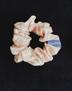 Load image into Gallery viewer, Giant Turtles silk scrunchie by Paradisefold, pure mulberry silk