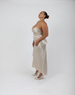 Load image into Gallery viewer, Paradisefold silk dress