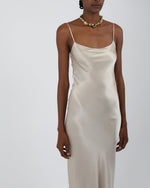 Load image into Gallery viewer, Paradisefold silk dress