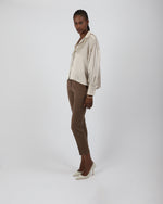 Load image into Gallery viewer, Champagne Silk Overshirt Paradisefold