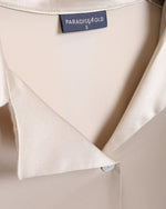 Load image into Gallery viewer, Paradisefold Oyster Champagne Silk Shirt