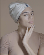 Load image into Gallery viewer, Meditate Turban - Paradisefold 100% Silk Hair Wrap Hair Accessory