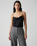 Load image into Gallery viewer, Paradisefold black silk camisole - Float Top