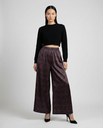 Load image into Gallery viewer, Nurture Palazzo - Paradisefold Wide Leg Silk Trousers / Pants