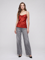 Load image into Gallery viewer, Red silk top camisole by paradisefold