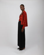 Load image into Gallery viewer, Paradisefold red silk shirt