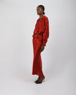 Load image into Gallery viewer, Paradisefold red silk shirt