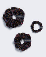 Load image into Gallery viewer, Regal Triptych - Paradisefold 100% Silk Hair Ties Fashion Hair Accessory