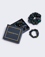 Load image into Gallery viewer, Court Triptych - Paradisefold Silk Hair Tie