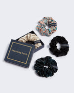 Load image into Gallery viewer, Spectrum Set - Paradisefold 100% Silk Hair Ties Fashion Hair Accessory
