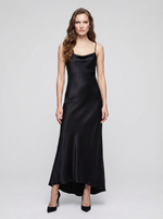 Load image into Gallery viewer, Shadow Theory silk slip dress with free alterations, pure mulberry silk, handmade in London by Paradisefold