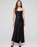 Load image into Gallery viewer, Shadow Theory silk slip dress with free alterations, pure mulberry silk, handmade in London by Paradisefold