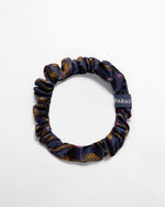 Load image into Gallery viewer, Tiny Regal silk scrunchie no-snag hair tie, pure mulberry silk, handmade in London by Paradisefold