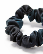 Load image into Gallery viewer, Tiny Energy silk scrunchie no-snag hair tie, reversible design showing second print by Paradisefold