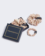 Load image into Gallery viewer, Turtles Triptych - Paradisefold 100% Silk Hair Ties Fashion Hair Accessory