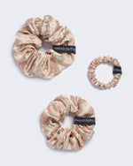 Load image into Gallery viewer, Turtles Triptych - Paradisefold 100% Silk Hair Ties Fashion Hair Accessory