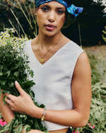 Load image into Gallery viewer, Not Your Average White Silk V-Neck