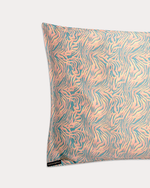 Load image into Gallery viewer, Wild Pillowcase silk pillowcase, close-up showing French seams and silk texture