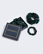 Load image into Gallery viewer, Pomegranate Triptych - Paradisefold 100% Silk Hair Ties Fashion Hair Accessory