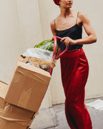 Load image into Gallery viewer, Black silk camisole