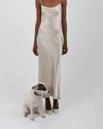 Load image into Gallery viewer, Paradisefold silk dress