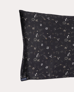 Load image into Gallery viewer, Visions Pillowcase silk pillowcase, close-up showing French seams and silk texture