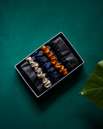 Load image into Gallery viewer, Tied A - Paradisefold 100% Silk Hair Ties Fashion Hair Accessory