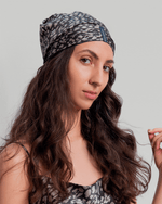 Load image into Gallery viewer, Leopard Turban silk turban for sleeping, pure mulberry silk hair wrap by Paradisefold