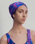 Load image into Gallery viewer, Ocean Turban - Paradisefold 100% Silk Hair Wrap Hair Accessory