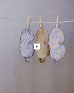 Load and play video in Gallery viewer, Audrey Cloud - Paradisefold 100% Silk Sleepmask Personal Accessory