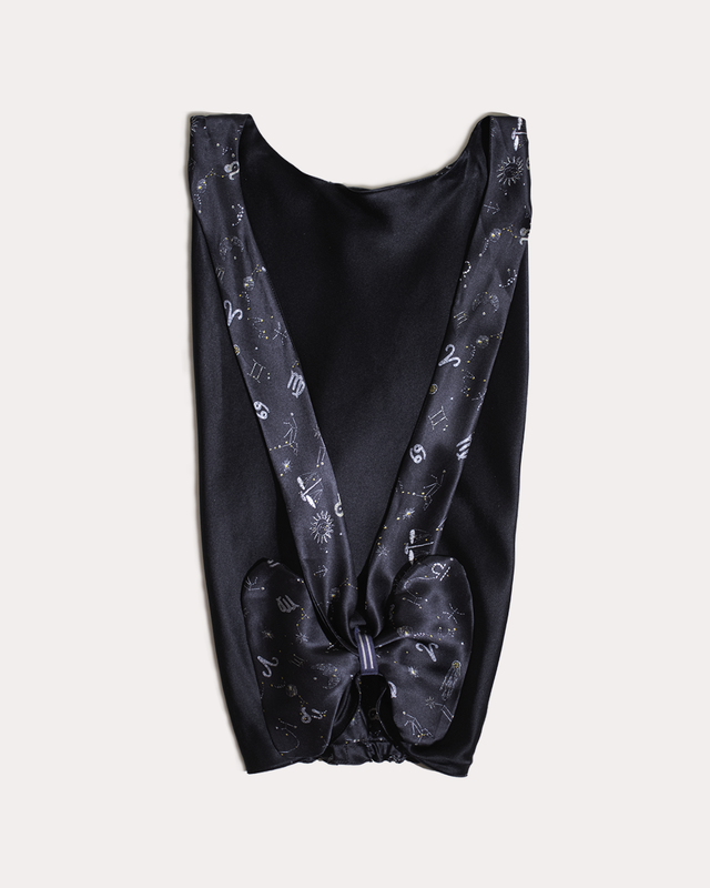 A Little Bit of Reality silk hair wrap for sleeping, by Paradisefold handmade in London
