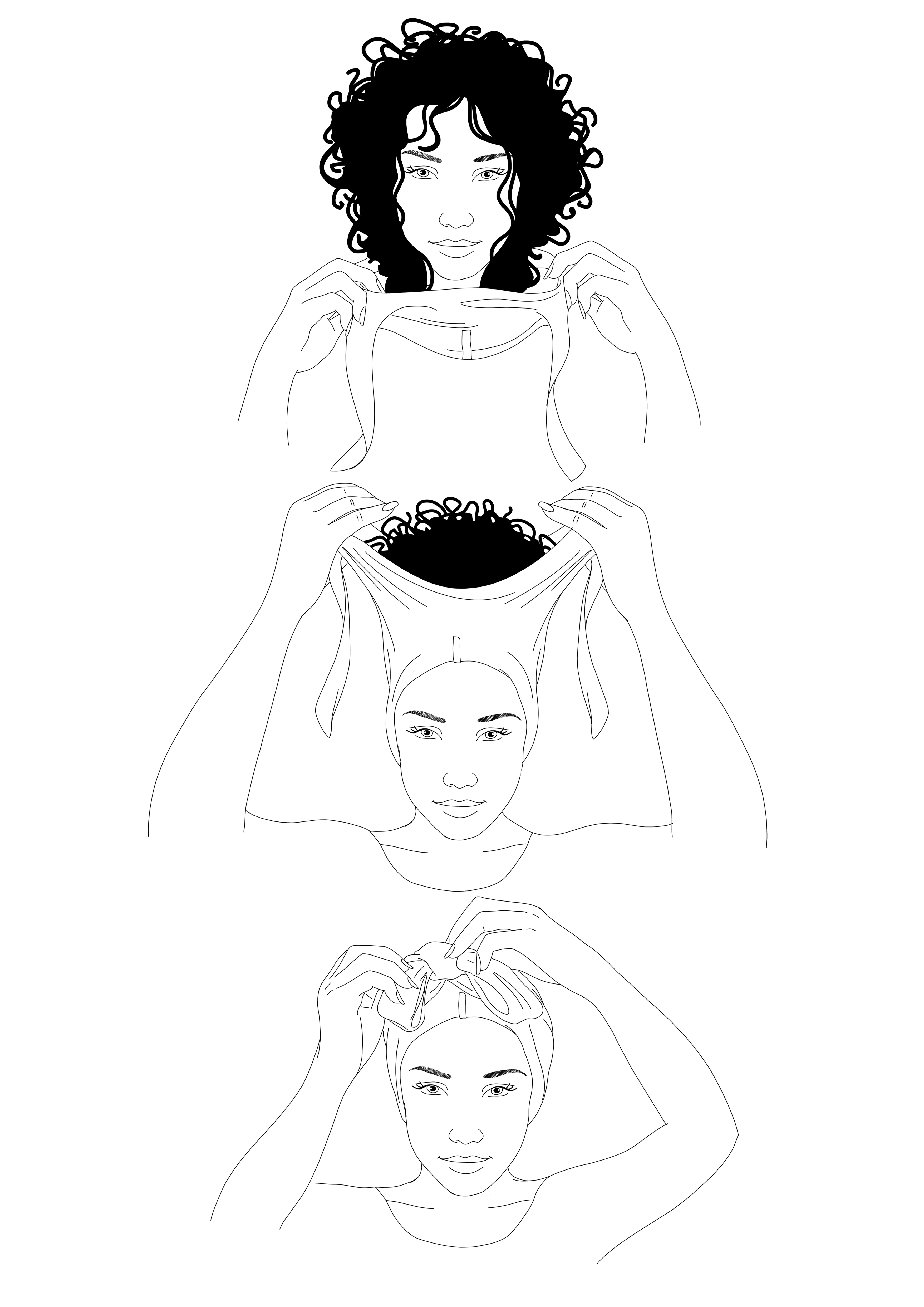 How to wear your fold illustration