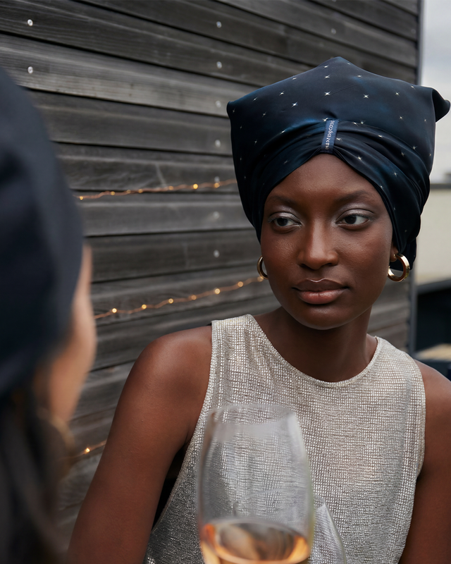 Intimacy Tales silk hair wrap by Paradisefold, pure mulberry silk