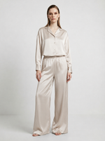 Load image into Gallery viewer, wide leg oyster palazzo pants
