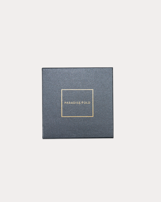 Fragments In Time Fold silk hair wrap, arrives in a Paradisefold gift box