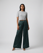 Load image into Gallery viewer, Empress Palazzo - Paradisefold Wide Leg Silk Trousers / Pants
