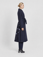 Load image into Gallery viewer, Embroidered Play Day Coat - Embroidered Silk and Wool Coat
