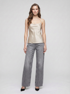 トップス melt the lady sheer cover camisole Melt Top - Paradisefold Silk Camisole - Flowing oyster-white silk cami