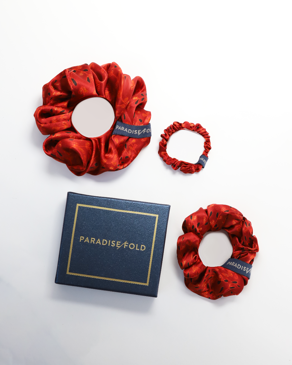 Paradisefold silk hairtie