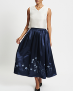 Load image into Gallery viewer, Not Your Average White Silk V-Neck
