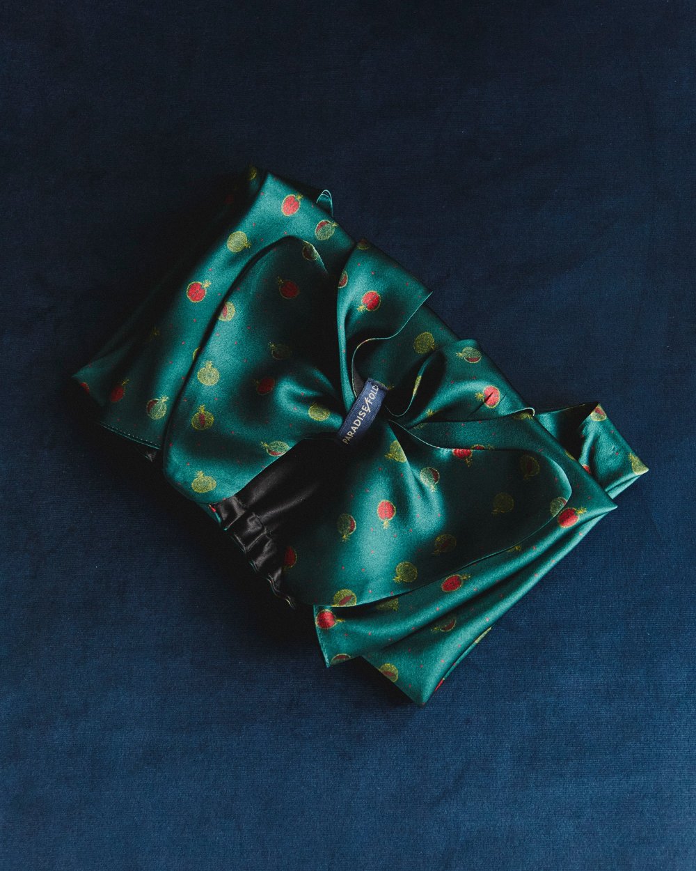 Between Light and Dark silk hair and head wrap, reversible design showing second print