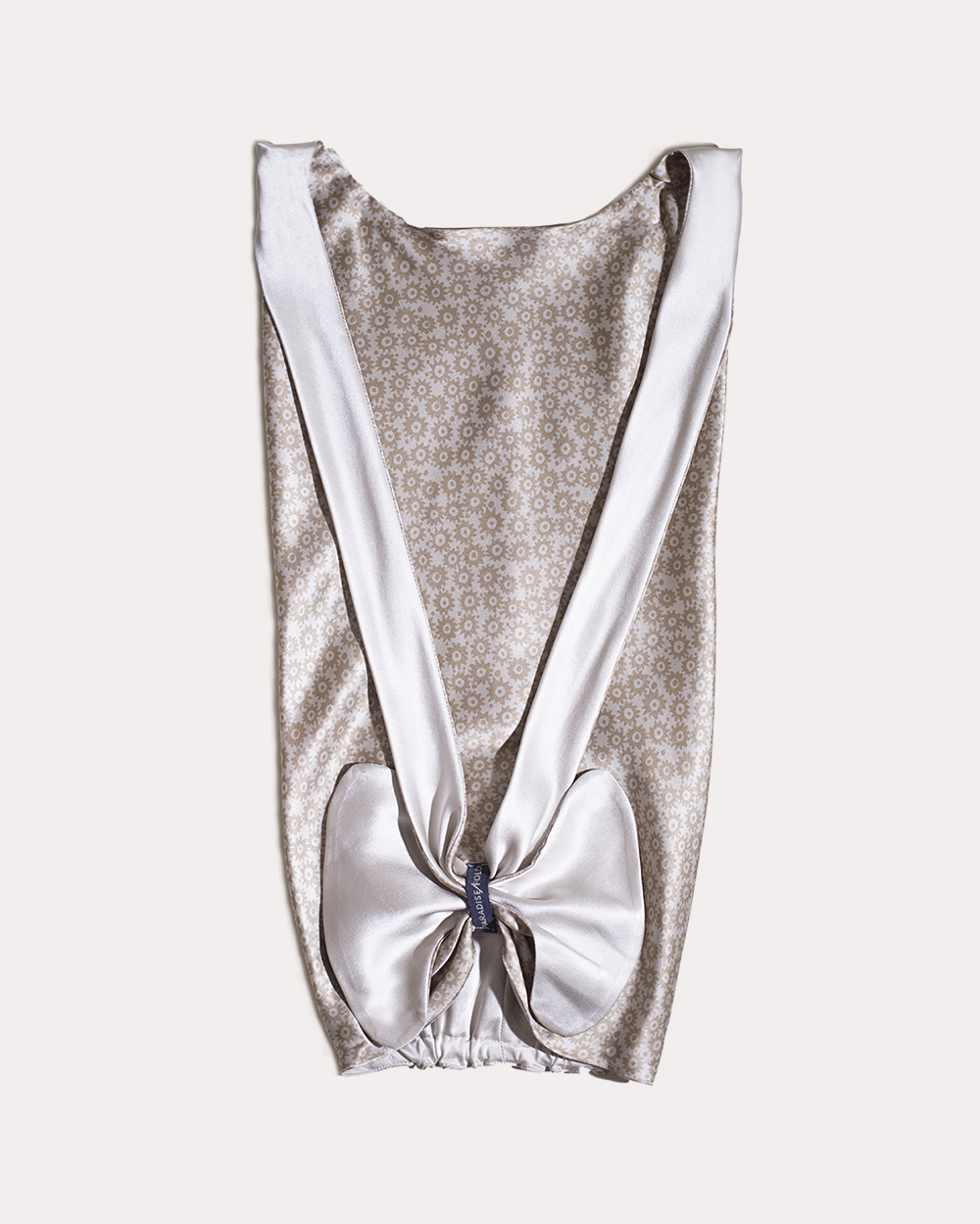 Ode to Audrey silk hair wrap for sleeping, by Paradisefold handmade in London