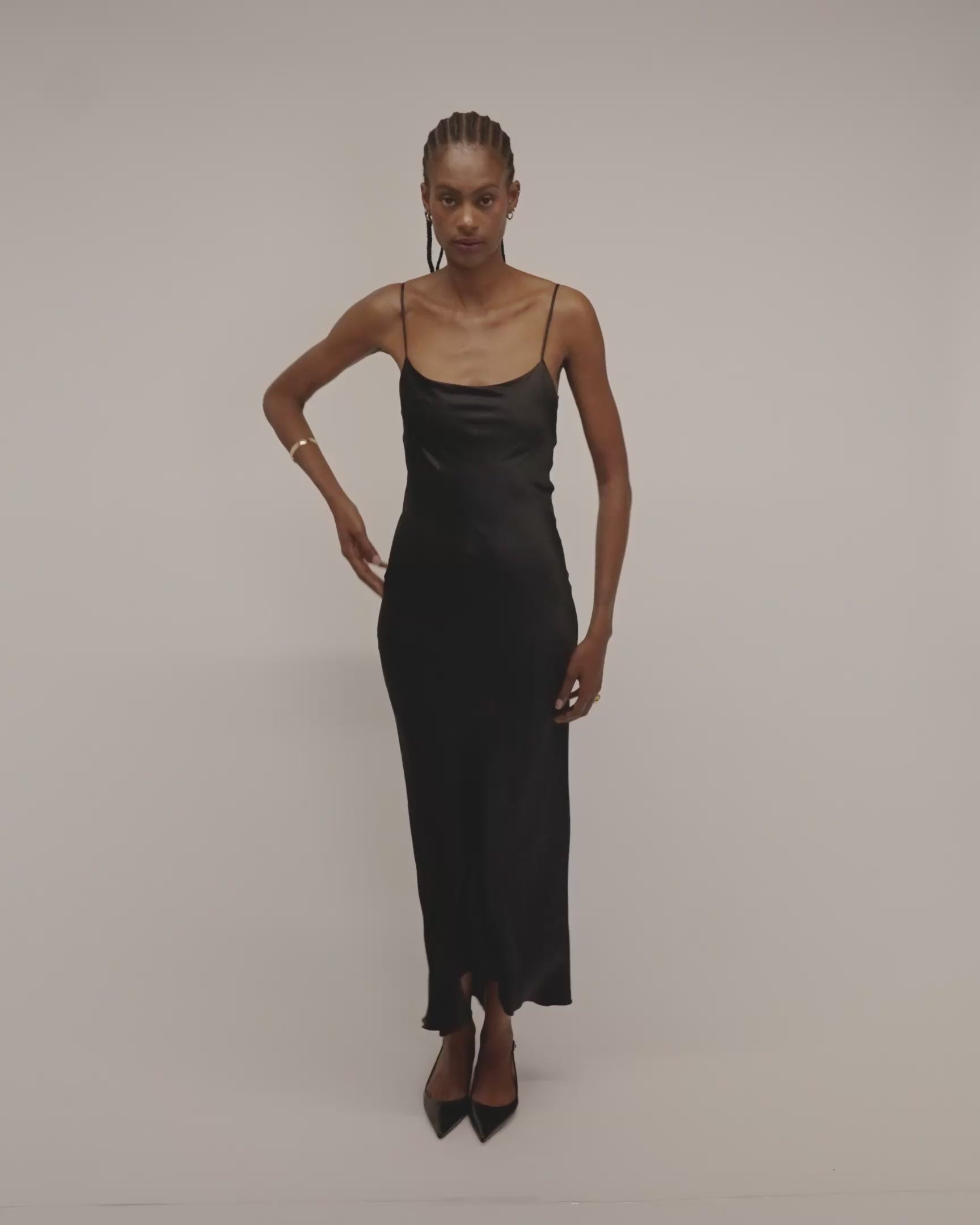 Shadow Theory - Paradisefold Silk Slip Dress