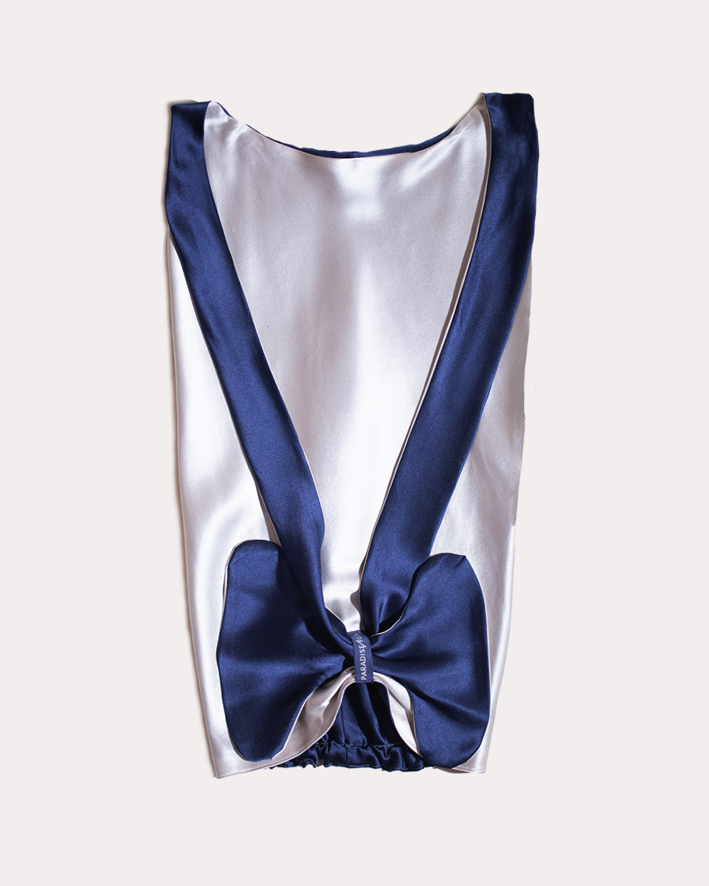 Reading Room silk hair wrap for sleeping, lifestyle styling by Paradisefold