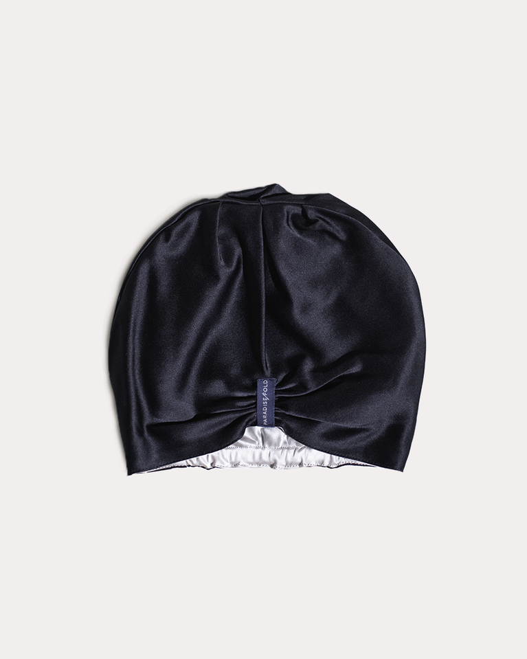 Monochrome Turban - Paradisefold 100% Silk Hair Wrap Hair Accessory